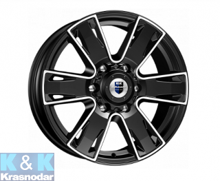 Колесный диск K&K Севенна-оригинал (КС726) 7x17/6x139.7 ET38 D100.1 алмаз черный