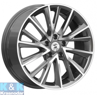 Колесный диск K&K KP010 (18_Xceed) 7.5x18 5x114.3 ET45 67.1 Diamond gloss graphite