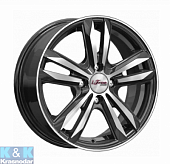 Колесный диск iFree Маскот (КС870) 6x15/4x100 ET45 D67.1 Блэк Джек