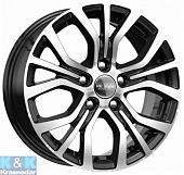 Колесный диск K&K КС736 (ZV16_Optima) 6.5x16/5x114.3 ET41 D67.1 алмаз черный